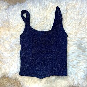 Dynamite Sparkly Navy Blue Tank